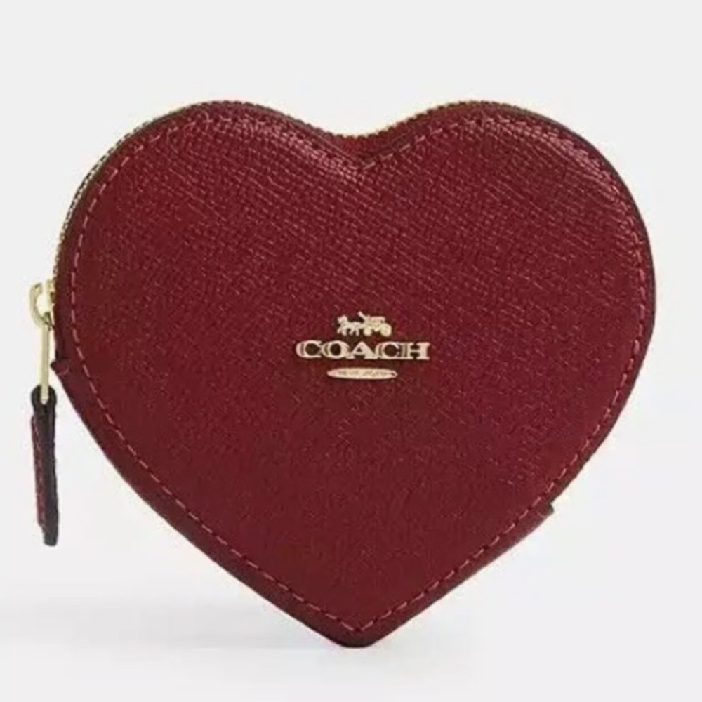 Coach HEART COIN CASE (COACH CAA95)
GOLD/DARK RUBY nwt - Picture 1 of 1